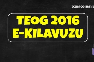 TEOG 2016 e-kılavuzu Yayınlandı