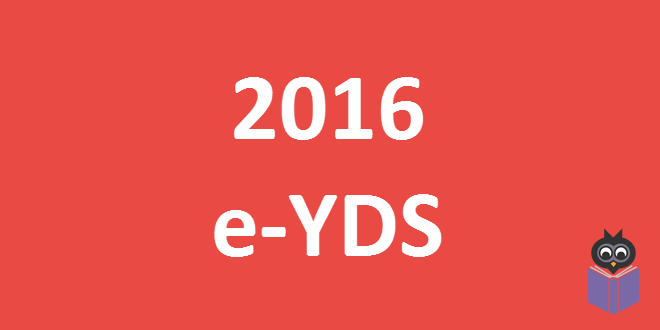 2016 e-YDS Sınav Tarihleri Belli Oldu