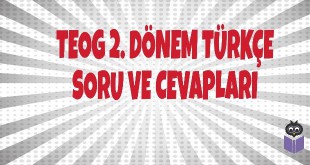 TEOG 2. Dönem Türkçe Soru ve Cevapları