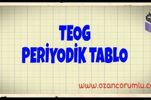 TEOG Periyodik Tablo