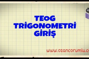 TEOG Trigonometri Giriş