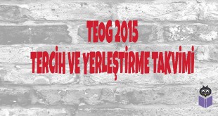 TEOG 2015 Tercih ve Yerleştirme Takvimi