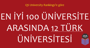 'En İyi 100 Üniversite' Arasında 12 Türk Üniversitesi