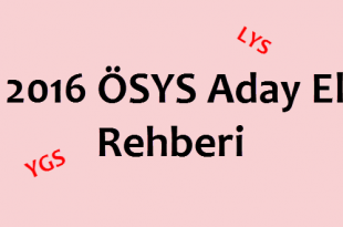 2016 ÖSYS Aday El Rehberi
