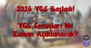 2016-YGS-Başladı